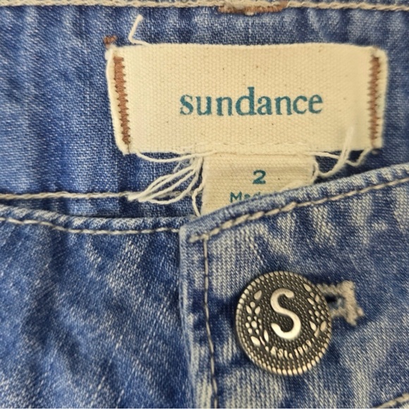 🦋Sundance Jolienne Lightweight Denim Jogger Cargo Pants Button Fly Size 2 - Picture 9 of 9